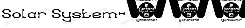Solar System字体转换